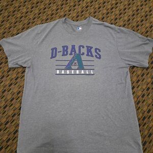 Arizona Diamondbacks D Backs Shirt Mens Large Gray MLB Tee READ Deric Showman